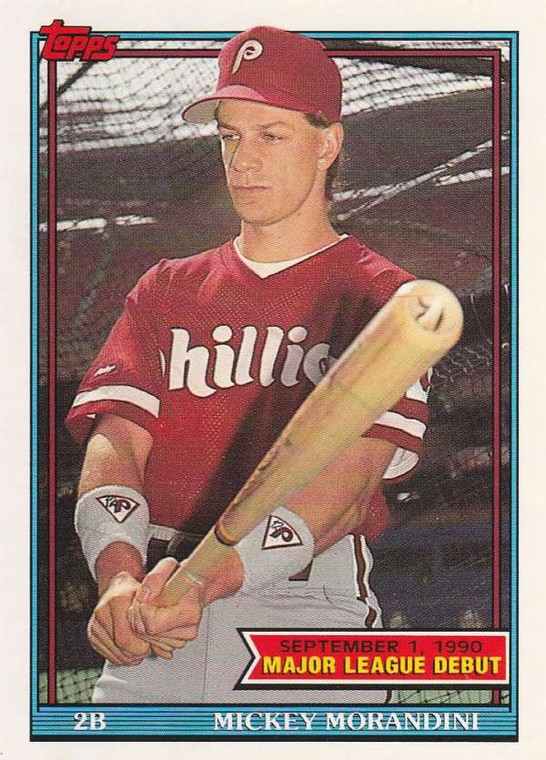 1991 Topps 1990 Debut #110 Mickey Morandini NM-MT Philadelphia Phillies 