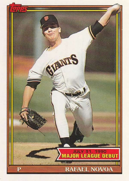 1991 Topps 1990 Debut #116 Rafael Novoa NM-MT San Francisco Giants 