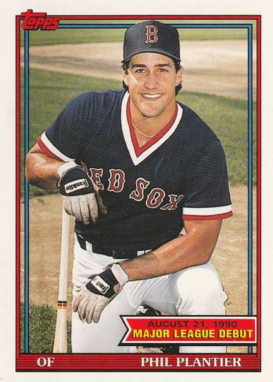1991 Topps 1990 Debut #125 Phil Plantier NM-MT Boston Red Sox 