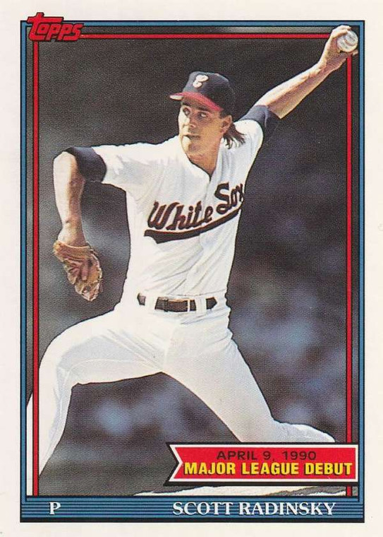 1991 Topps 1990 Debut #128 Scott Radinsky NM-MT Chicago White Sox 