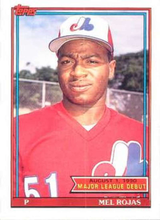 1991 Topps 1990 Debut #134 Mel Rojas NM-MT Montreal Expos 