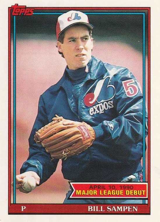 1991 Topps 1990 Debut #138 Bill Sampen NM-MT Montreal Expos 