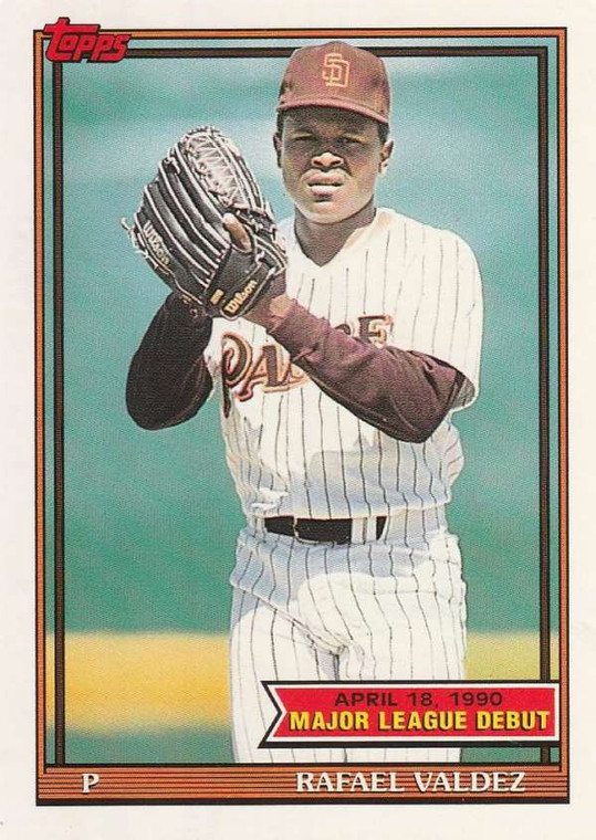 1991 Topps 1990 Debut #157 Rafael Valdez NM-MT San Diego Padres 
