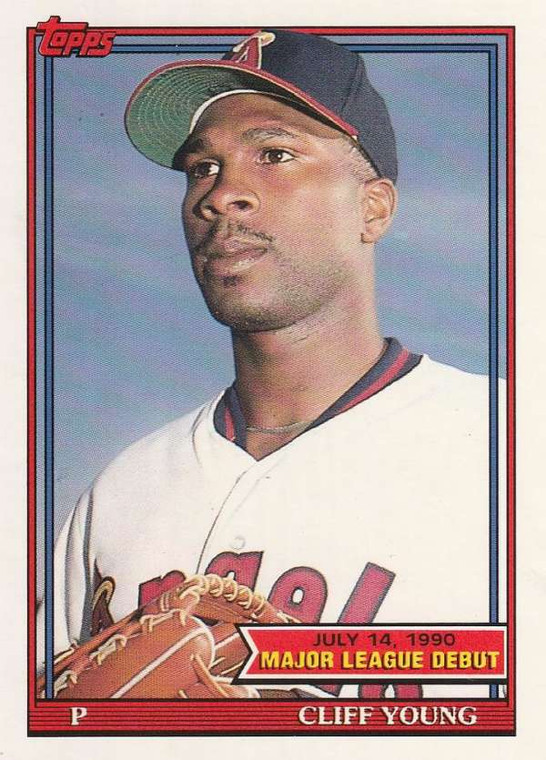 1991 Topps 1990 Debut #169 Cliff Young NM-MT California Angels 