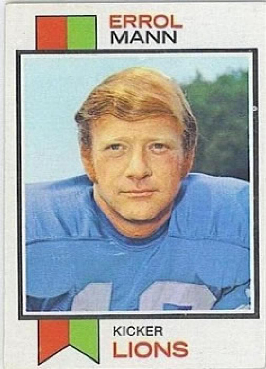 1973 Topps #117 Errol Mann VG Detroit Lions 