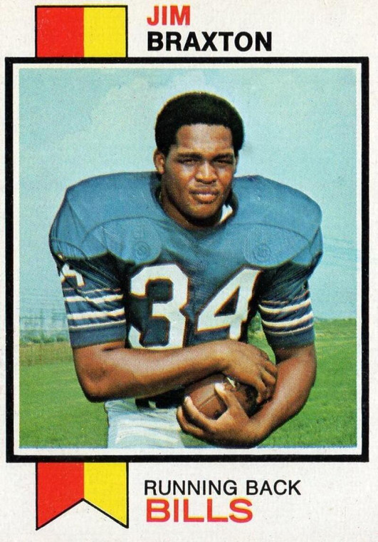 1973 Topps #154 Jim Braxton VG RC Rookie Buffalo Bills 