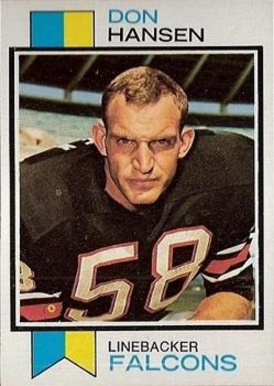 1973 Topps #173 Don Hansen VG RC Rookie Atlanta Falcons 
