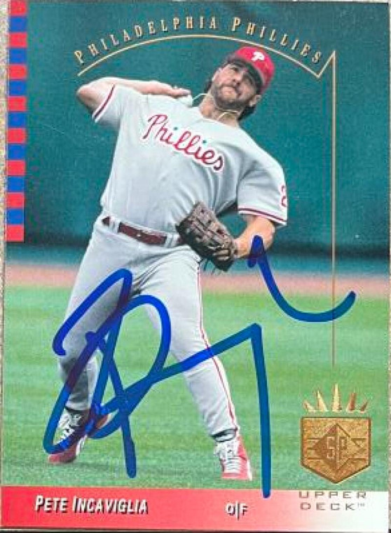 Pete Incaviglia Autographed 1993 SP #176