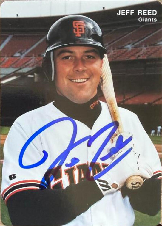 Jeff Reed Autographed 1993 Mother's Cookies San Francisco Giants SGA #25