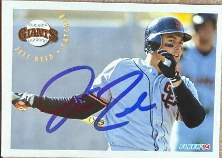 Jeff Reed Autographed 1994 Fleer #698 San Francisco Giants Card 