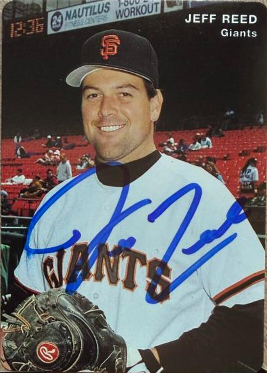 Jeff Reed Autographed 1995 Mother's Cookies San Francisco Giants SGA #21
