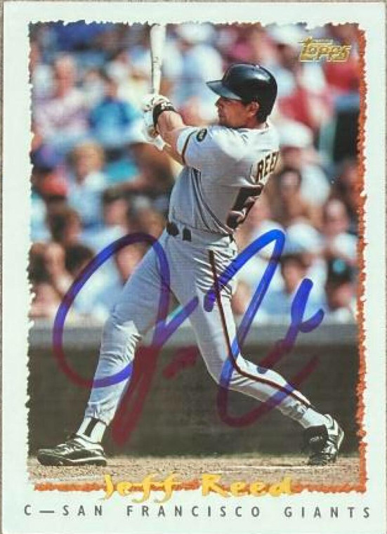 Jeff Reed Autographed 1995 Topps #181 San Francisco Giants Card 