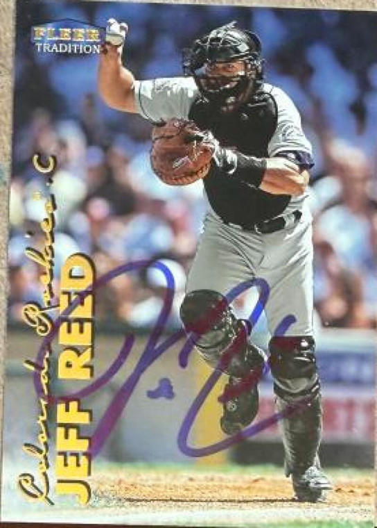 Jeff Reed Autographed 1999 Fleer Tradition #552 Colorado Rockies Card