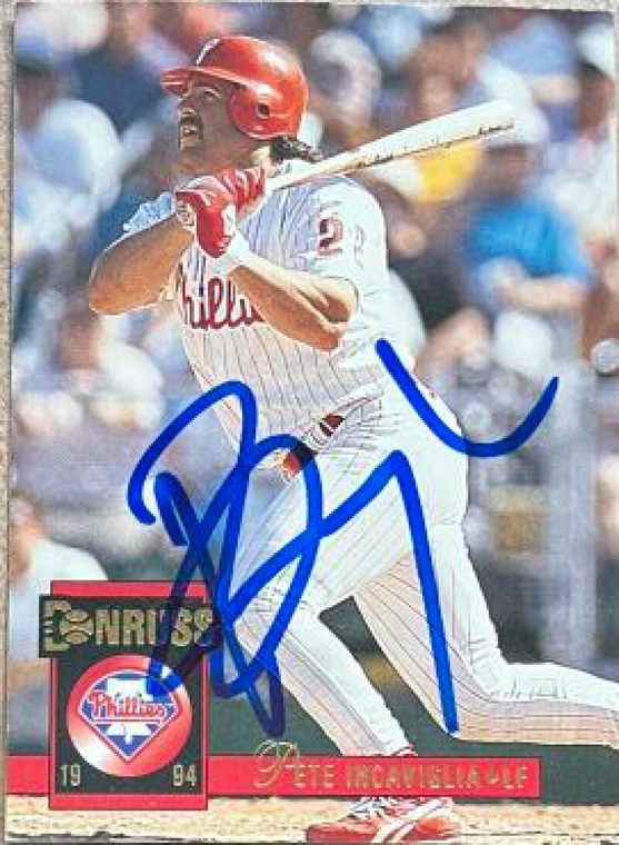 Pete Incaviglia Autographed 1994 Donruss #594