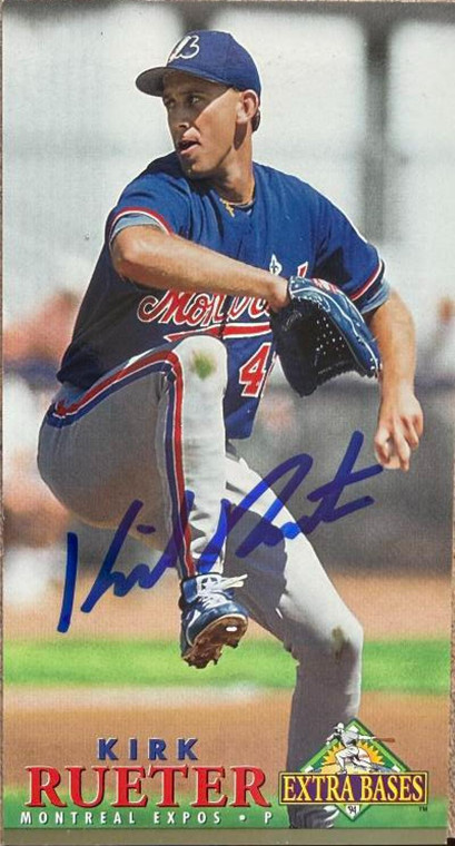Kirk Rueter Autographed 1994 Fleer Extra Bases #311 Montreal Expos Card