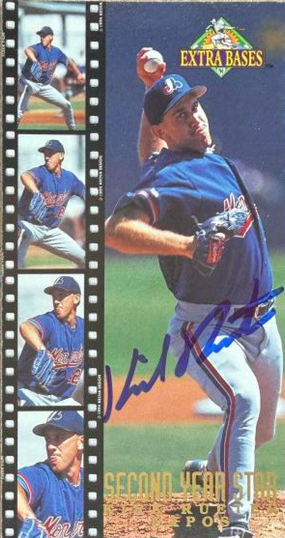Kirk Rueter Autographed 1994 Fleer Extra Bases - Second Year Stars #17 Montreal Expos Card