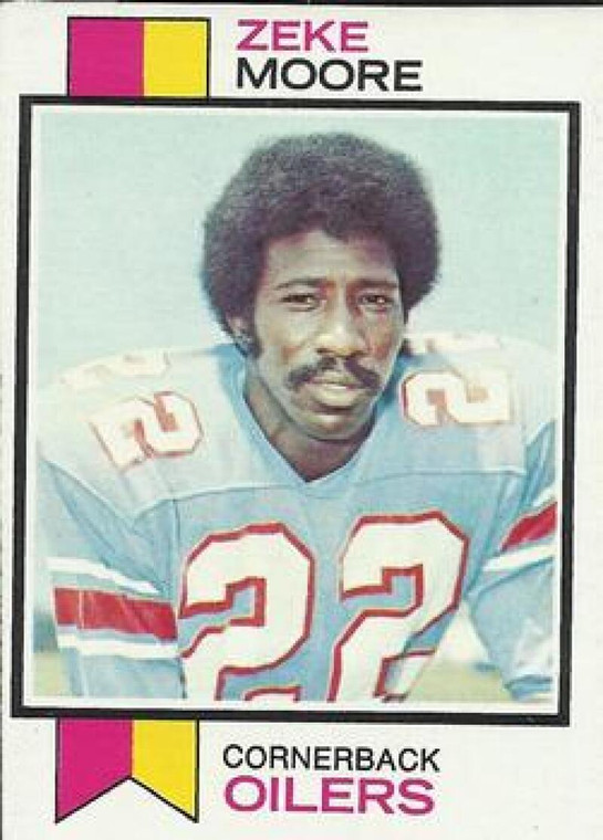 1973 Topps #202 Zeke Moore VG Houston Oilers 