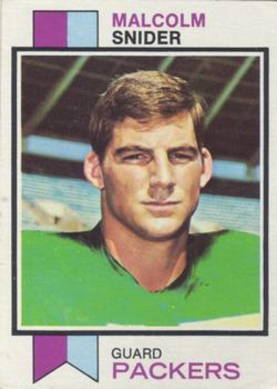 1973 Topps #237 Malcolm Snider VG Green Bay Packers 