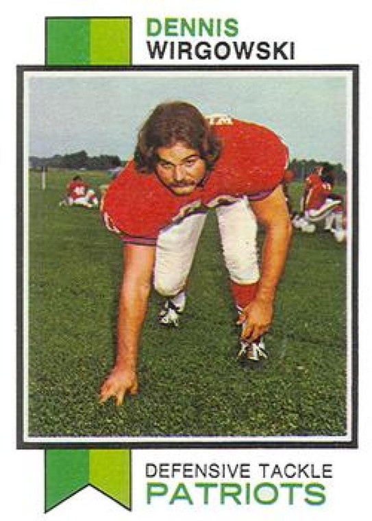 1973 Topps #249 Dennis Wirgowski VG New England Patriots 