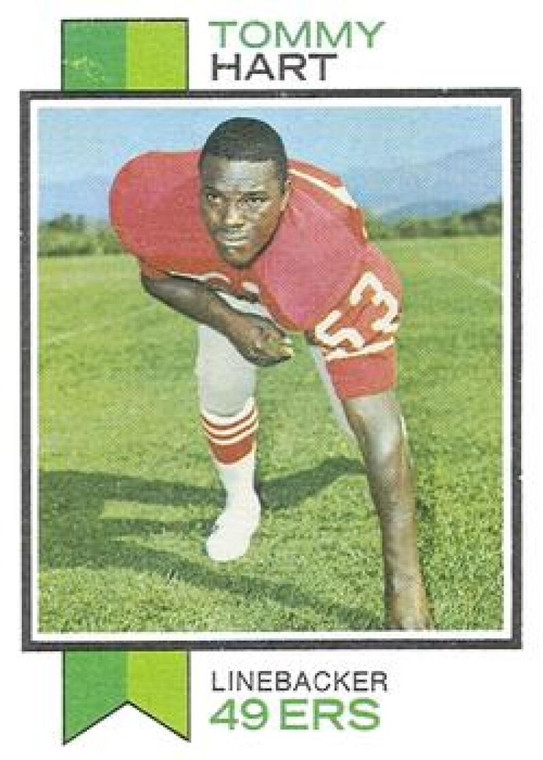 1973 Topps #291 Tommy Hart VG RC Rookie San Francisco 49ers 