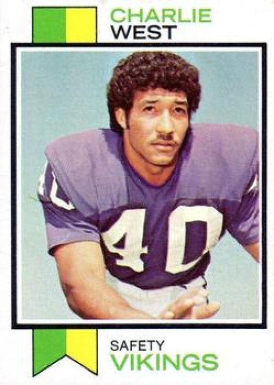 1973 Topps #328 Charlie West VG Minnesota Vikings 