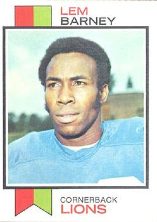 1973 Topps #370 Lem Barney VG Detroit Lions 