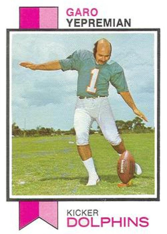 1973 Topps #465 Garo Yepremian VG Miami Dolphins 