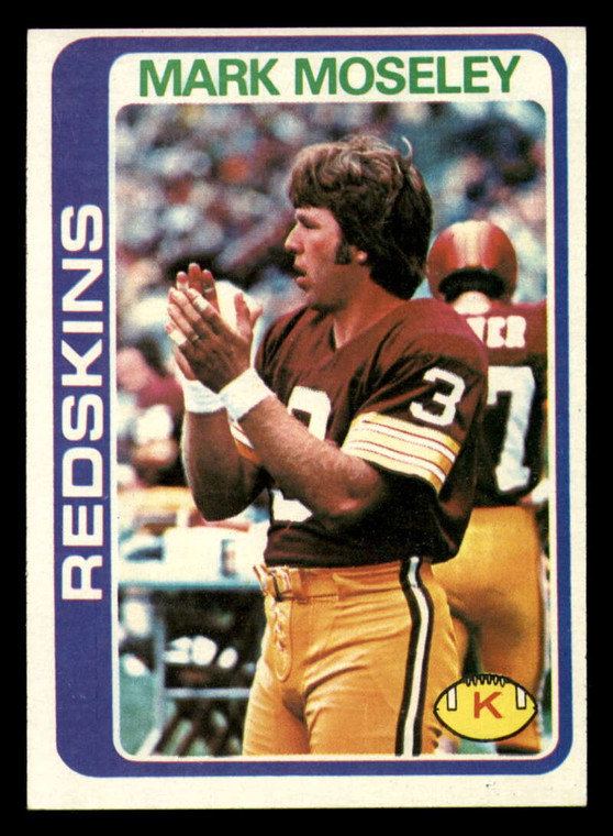 1978 Topps #396 Mark Moseley VG  Washington Redskins 