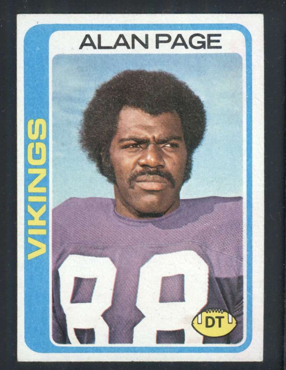 1978 Topps #406 Alan Page VG  Minnesota Vikings 