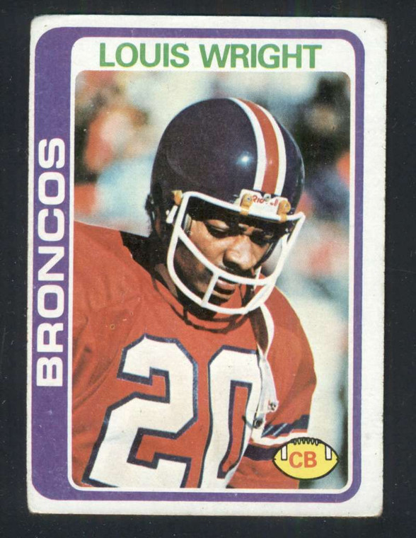 1978 Topps #420 Louis Wright VG  RC Rookie Denver Broncos 