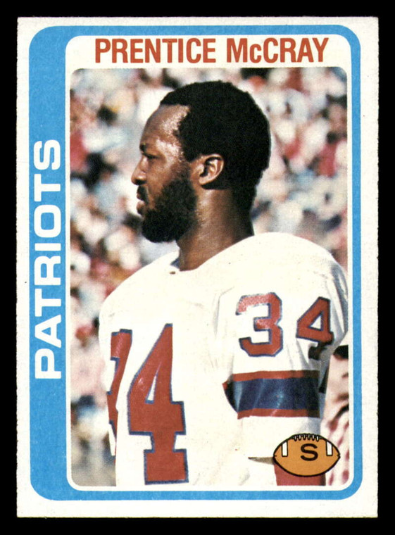 1978 Topps #421 Prentice McCray VG  New England Patriots 