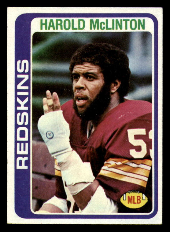 1978 Topps #436 Harold McLinton VG  Washington Redskins 