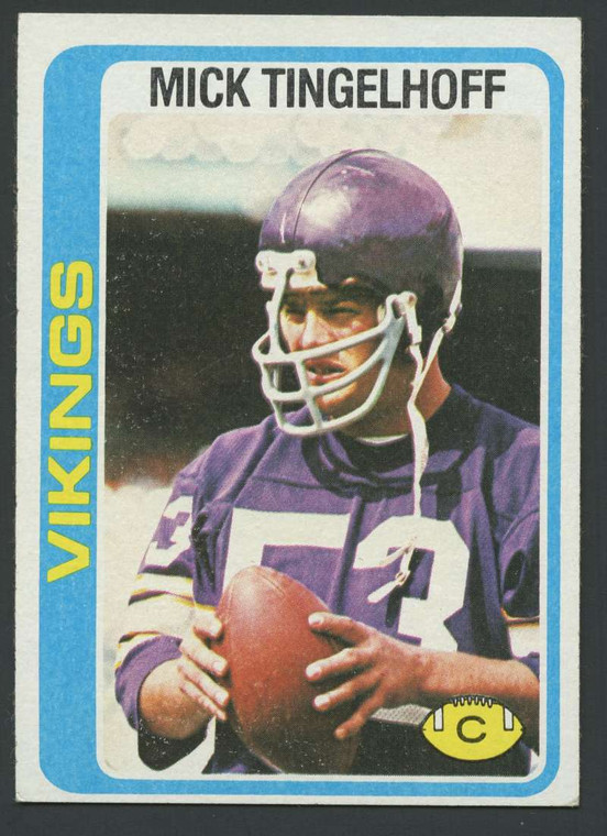 1978 Topps #451 Mick Tingelhoff VG  Minnesota Vikings 
