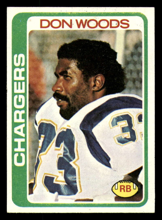 1978 Topps #459 Don Woods VG  San Diego Chargers 
