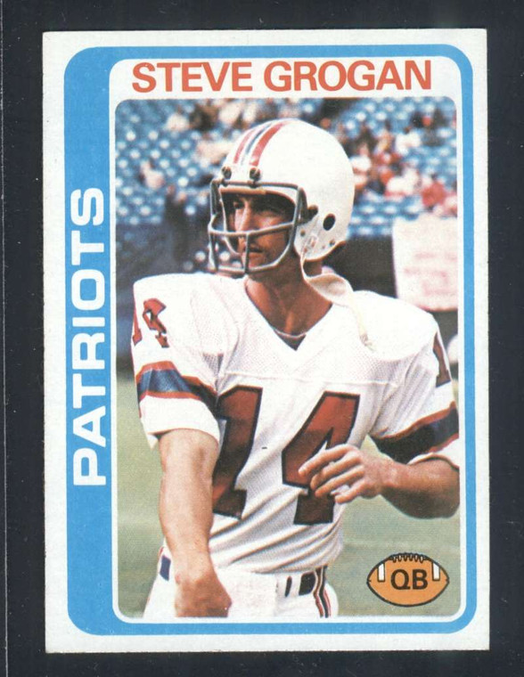 1978 Topps #485 Steve Grogan VG  New England Patriots 