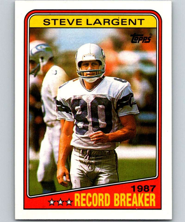 1988 Topps #3 Steve Largent RB NM-MT  Seattle Seahawks 