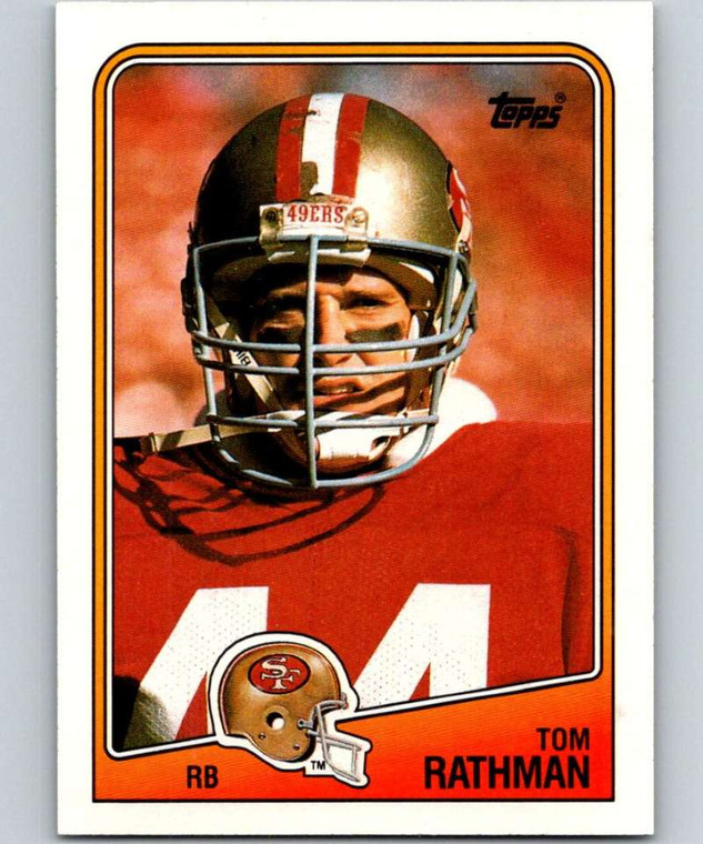 1988 Topps #41 Tom Rathman NM-MT  RC Rookie San Francisco 49ers 