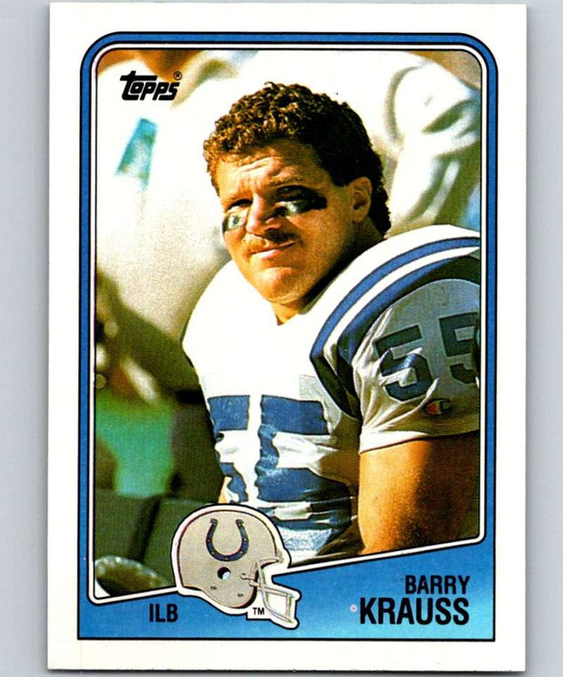 1988 Topps #127 Barry Krauss NM-MT  RC Rookie Indianapolis Colts 