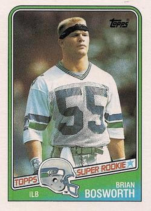 1988 Topps #144 Brian Bosworth NM-MT  RC Rookie Seattle Seahawks 