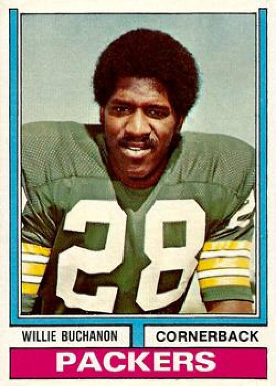1974 Topps #292 Willie Buchanon VG RC Rookie Green Bay Packers 