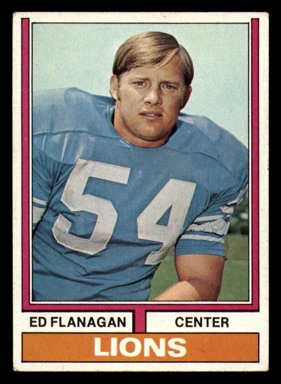 1974 Topps #111 Ed Flanagan VG Detroit Lions 