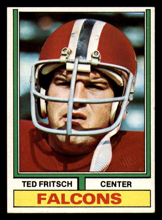 1974 Topps #81 Ted Fritsch VG Atlanta Falcons 