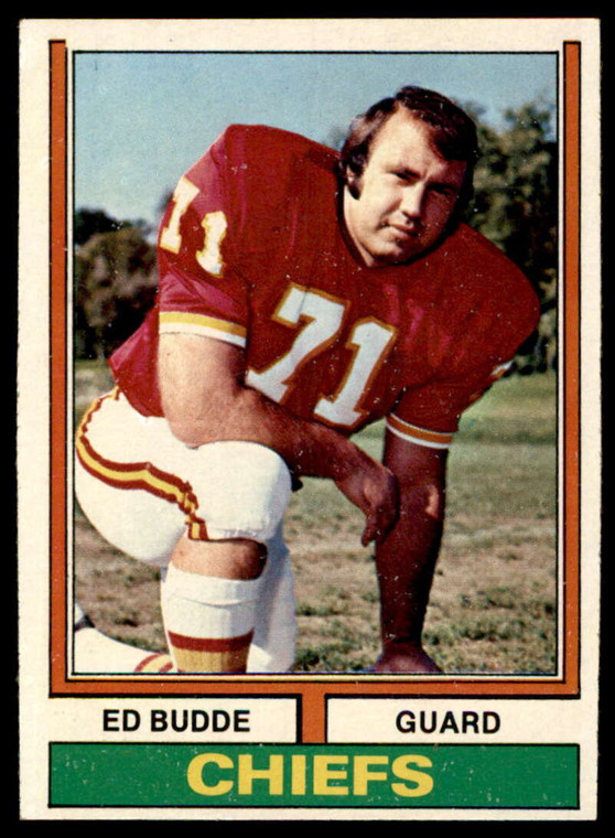 1974 Topps #108 Ed Budde VG Kansas City Chiefs 