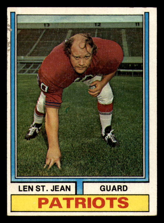 1974 Topps #103 Len St. Jean VG New England Patriots 