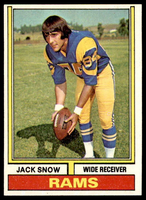 1974 Topps #83 Jack Snow VG Los Angeles Rams 