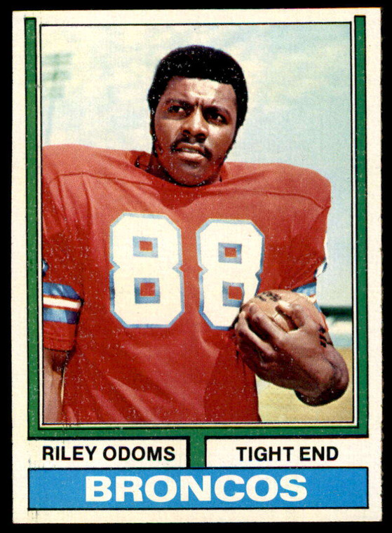 1974 Topps #89 Riley Odoms VG RC Rookie Denver Broncos 
