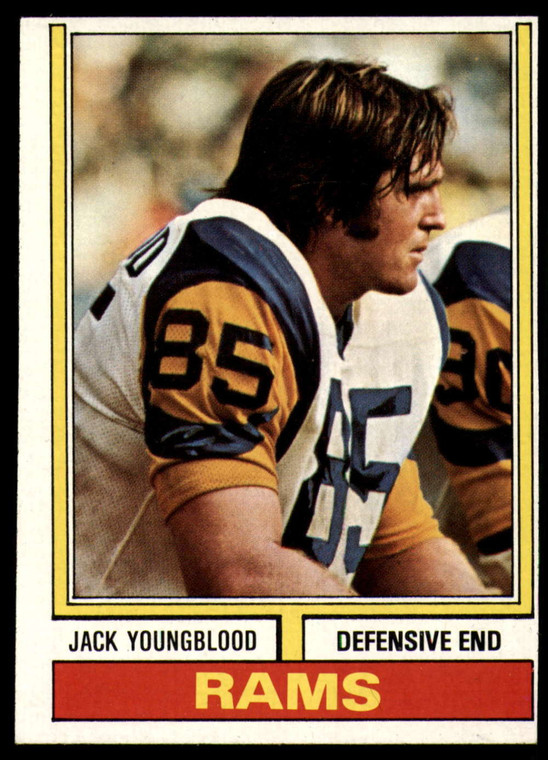 1974 Topps #509 Jack Youngblood VG Los Angeles Rams 