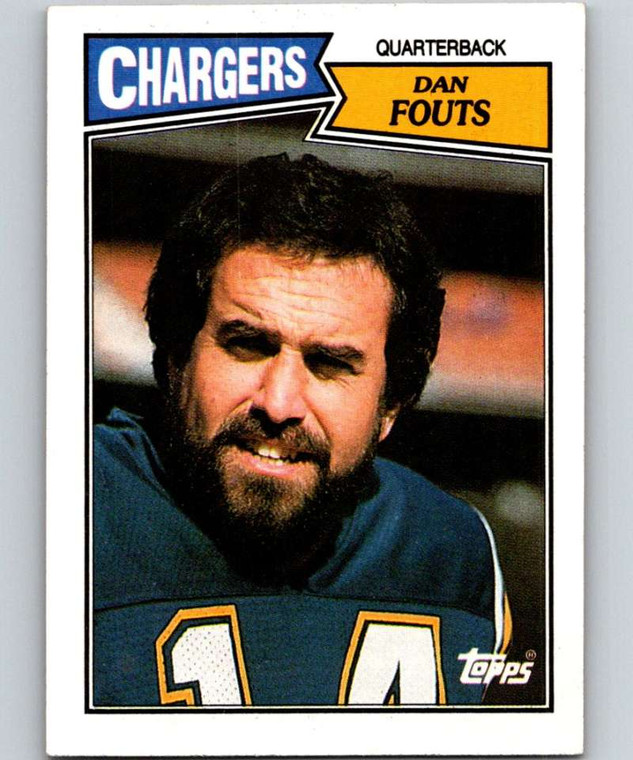 1987 Topps #340 Dan Fouts VG  San Diego Chargers 