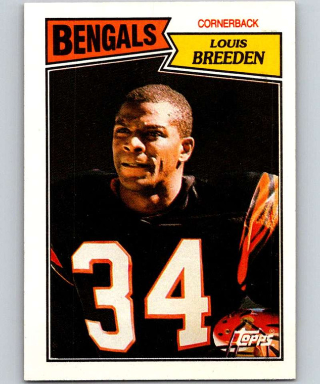 1987 Topps #197 Louis Breeden VG  Cincinnati Bengals 