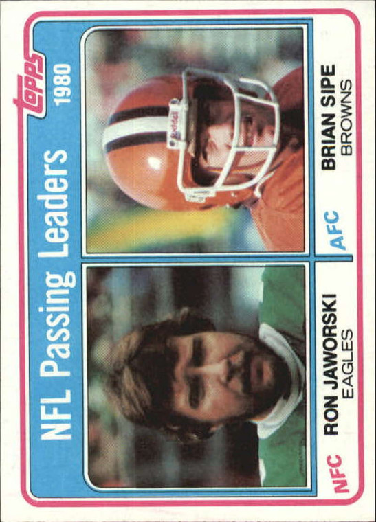 1981 Topps #6 Dave Jennings/Luke Prestridge 1980 Punting Leaders VG New York Giants/Denver Broncos 